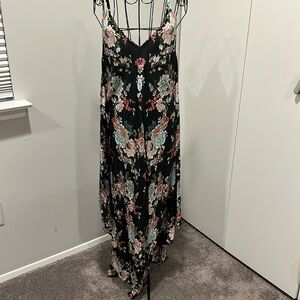 Tolani Silk Floral Handkerchief Dress